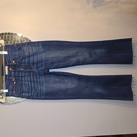 Madewell Cali Demi-Boot Jeans in Preston Wash: Raw-Hem Edition NWOT - Picture 3 of 14